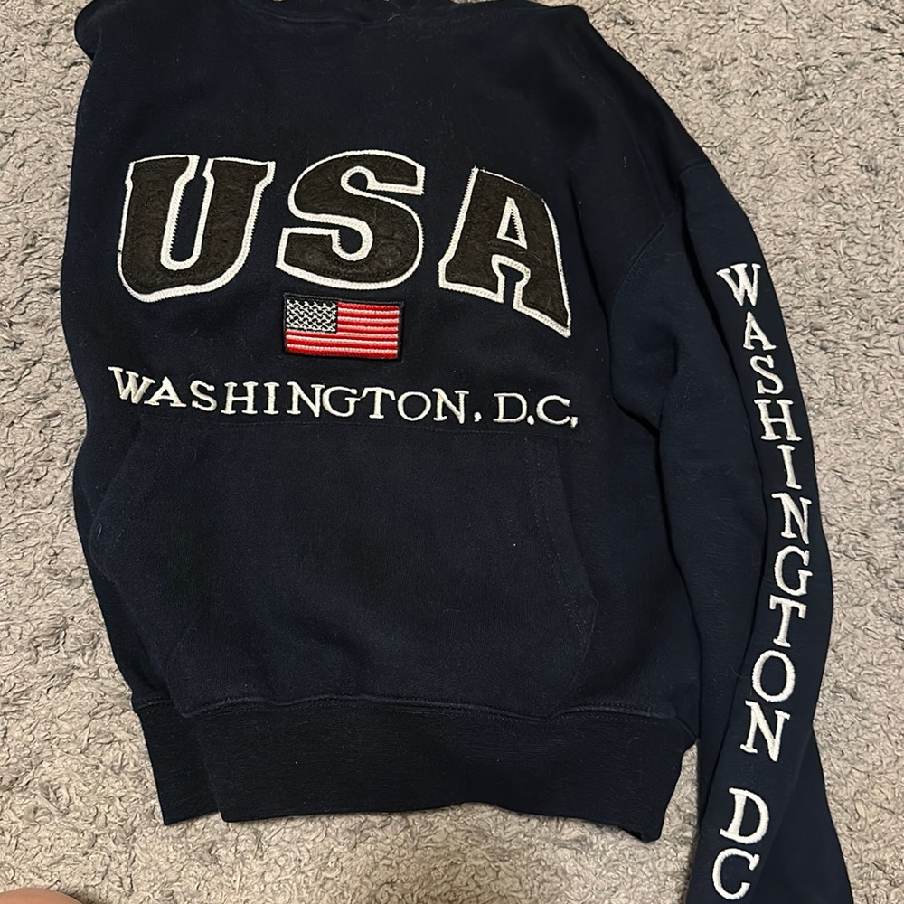 USA Washington DC Navy Hoodie